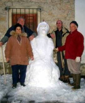 Escultura de nieve